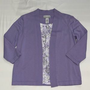Alfred Dunner blouse/cardigan PM